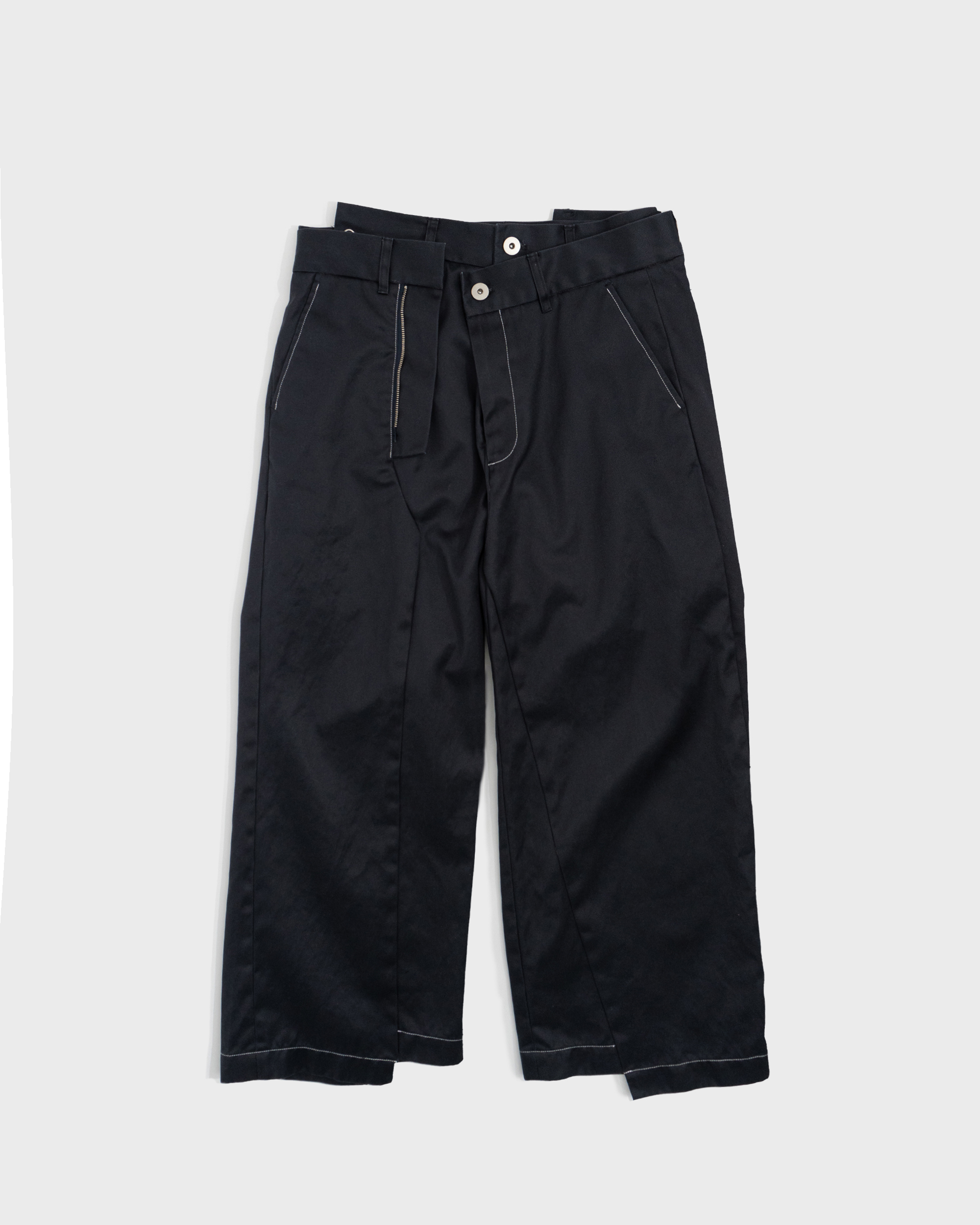 Deconstructed Chino Pants Navy